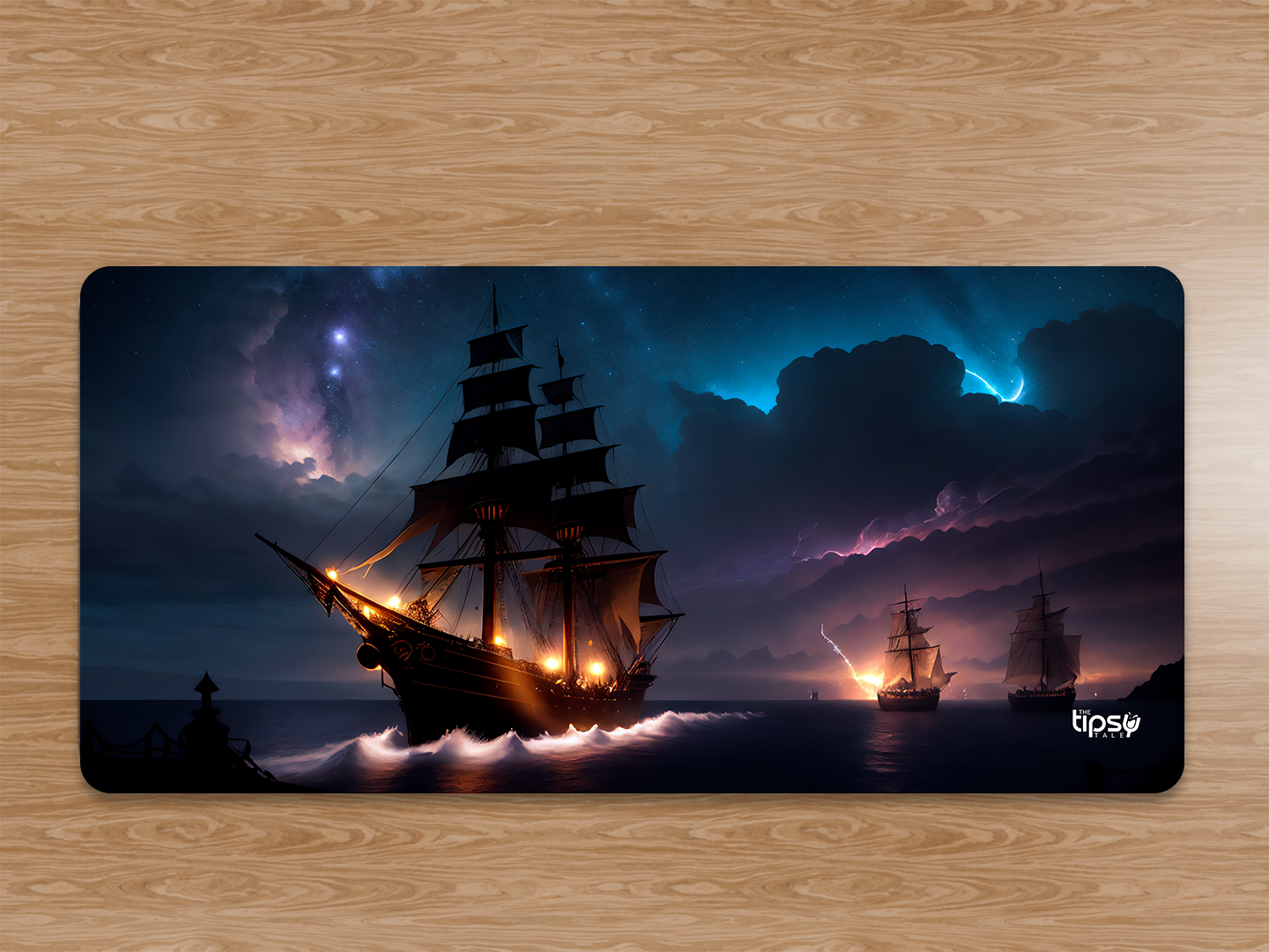 "In The Waves-Ship" Gaming Mousepad Elevate Your Gaming Experience