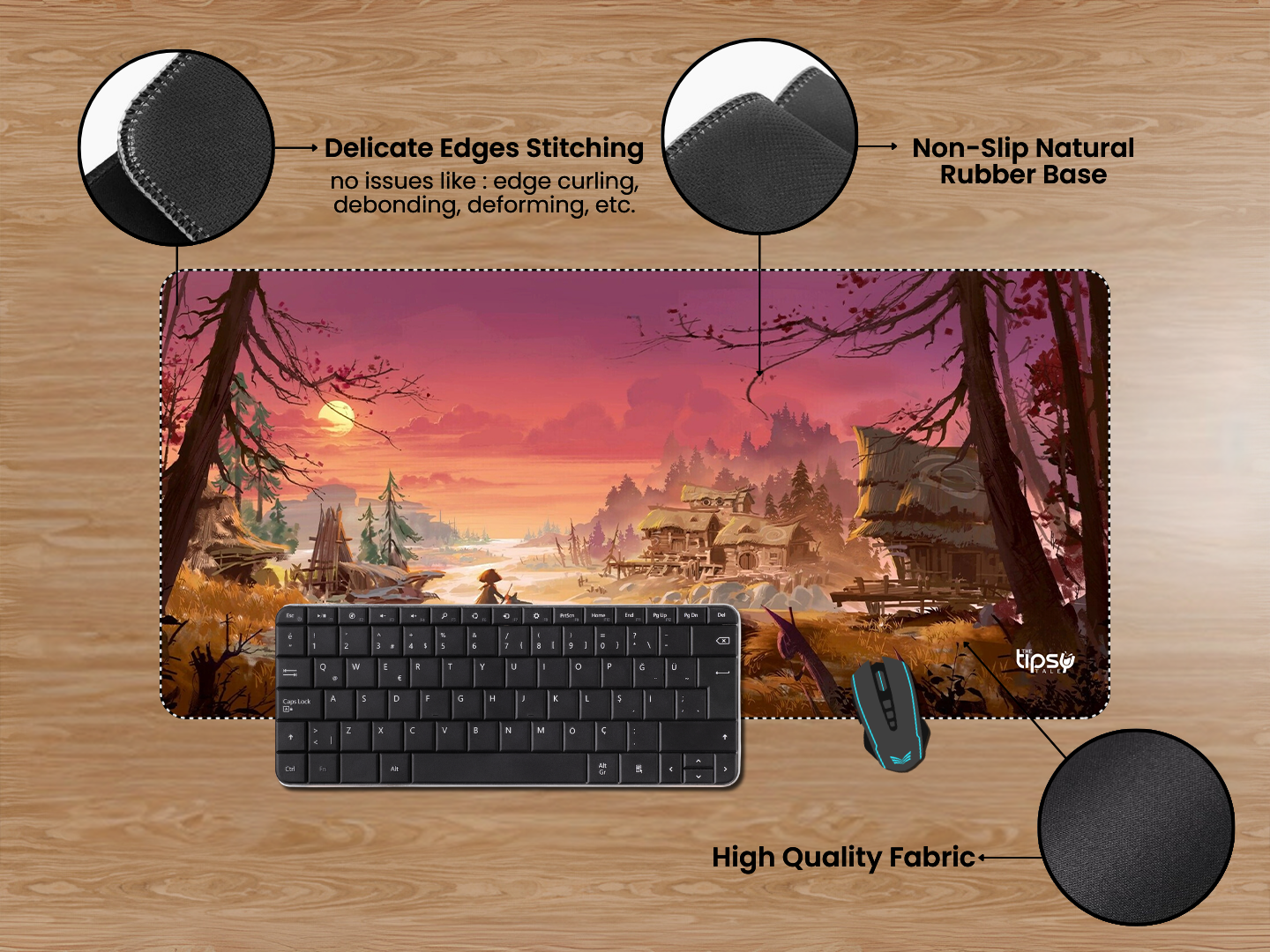 "OUTSKIRTS VIEW" Gaming Mousepad Elevate Your Gaming Experience