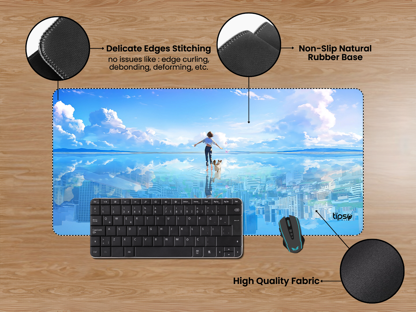 "JOY IN THE SKY " Gaming Mousepad Elevate Your Gaming Experience