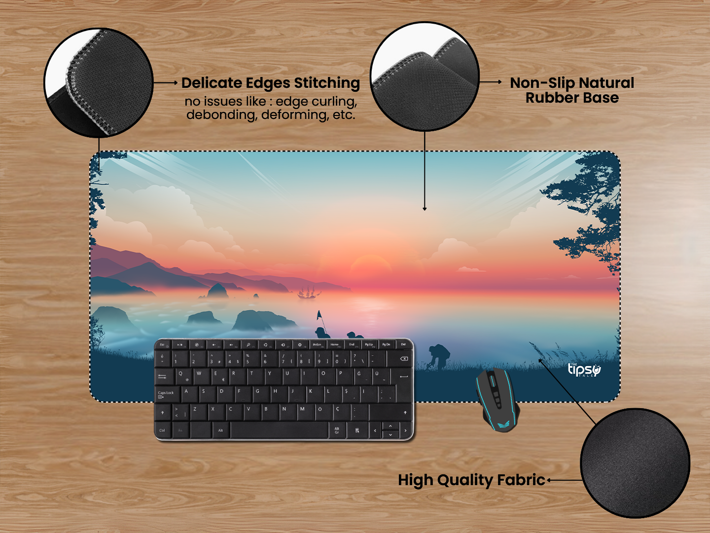 "FAMILY HIKE" Gaming Mousepad Elevate Your Gaming Experience
