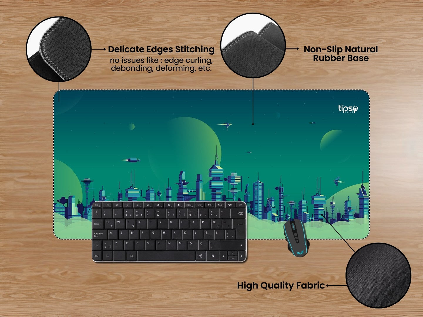 " FUTURE CITY" Gaming Mousepad Elevate Your Gaming Experience