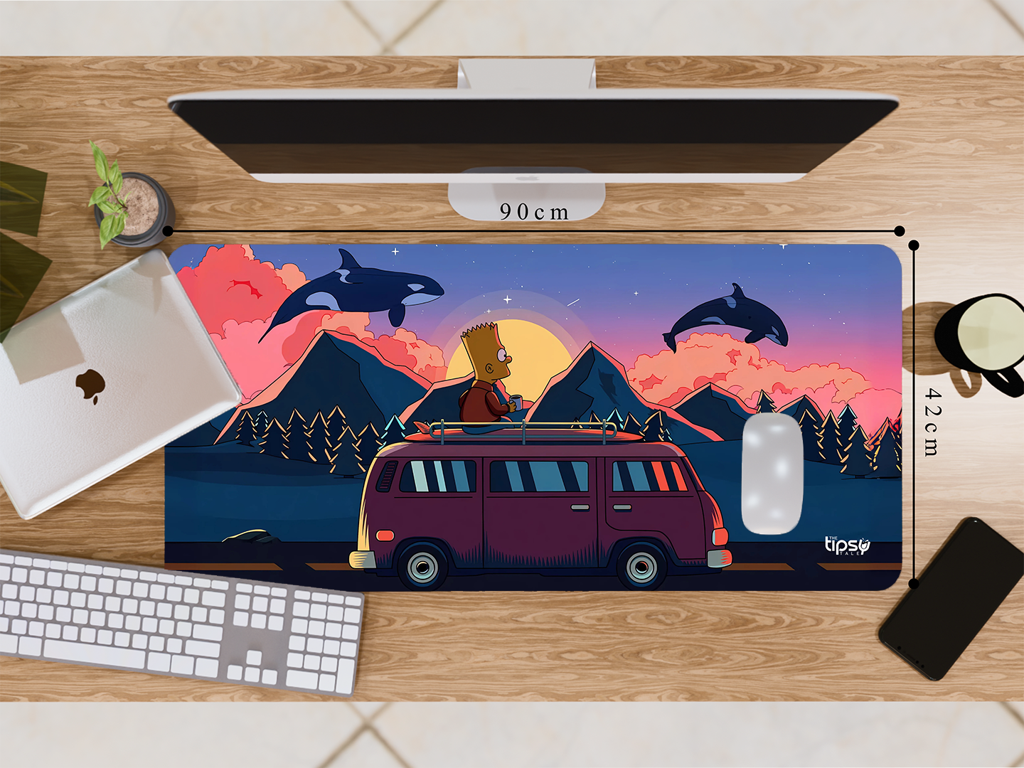 "THE SIMPSONS- ENTERTAINMENT EDITION" Gaming Mousepad Elevate Your Gaming Experience