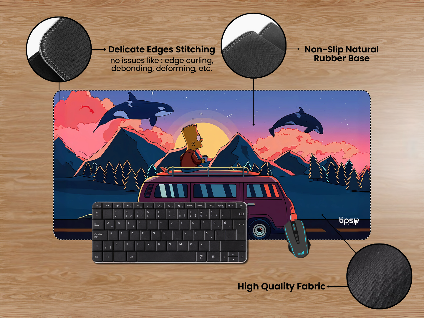 "THE SIMPSONS- ENTERTAINMENT EDITION" Gaming Mousepad Elevate Your Gaming Experience