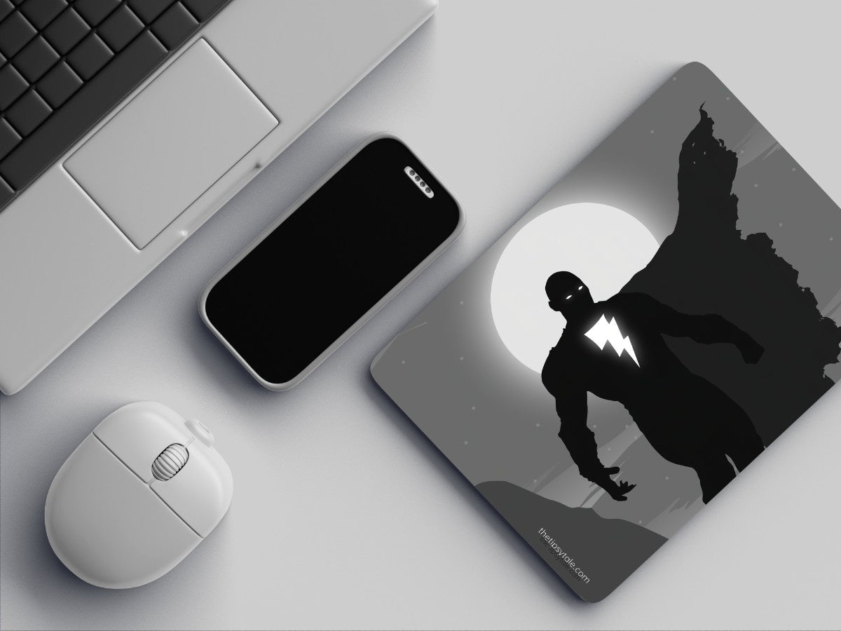 "BLACK ADAM" Mousepad Enhance Your Workspace with Style
