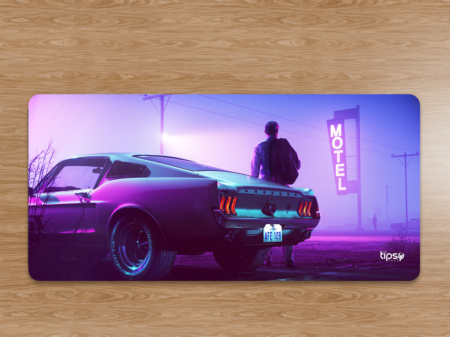 "FORD MUSTANG-MOTEL VIEW" Gaming Mousepad Elevate Your Gaming Experience