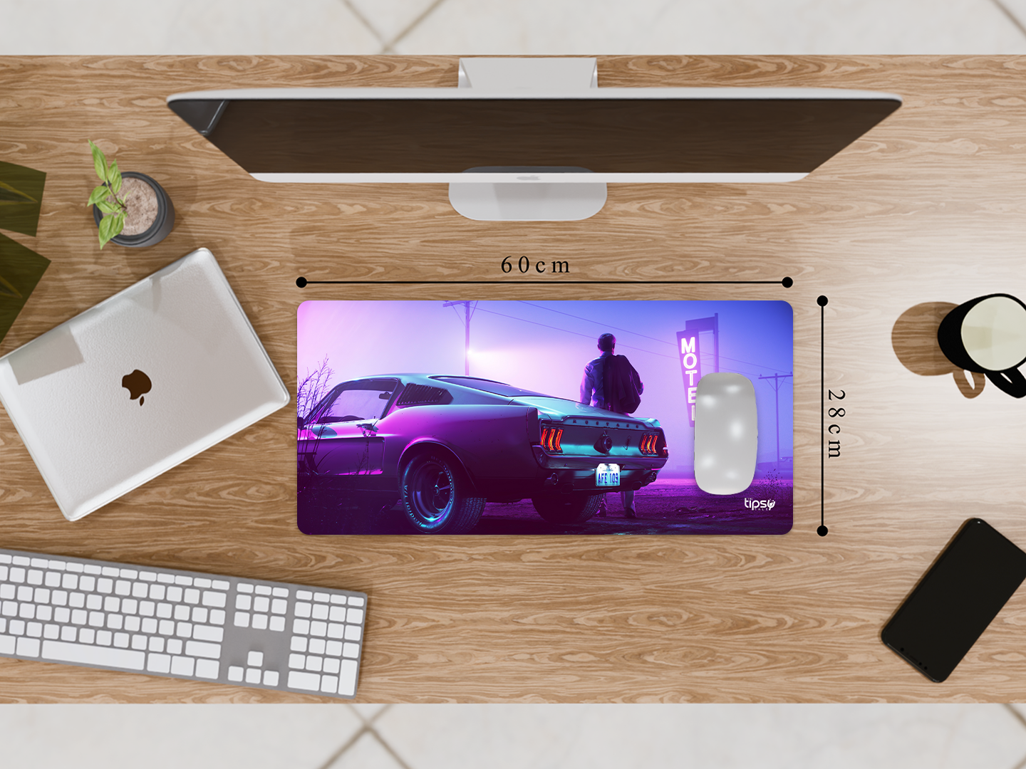 "FORD MUSTANG-MOTEL VIEW" Gaming Mousepad Elevate Your Gaming Experience