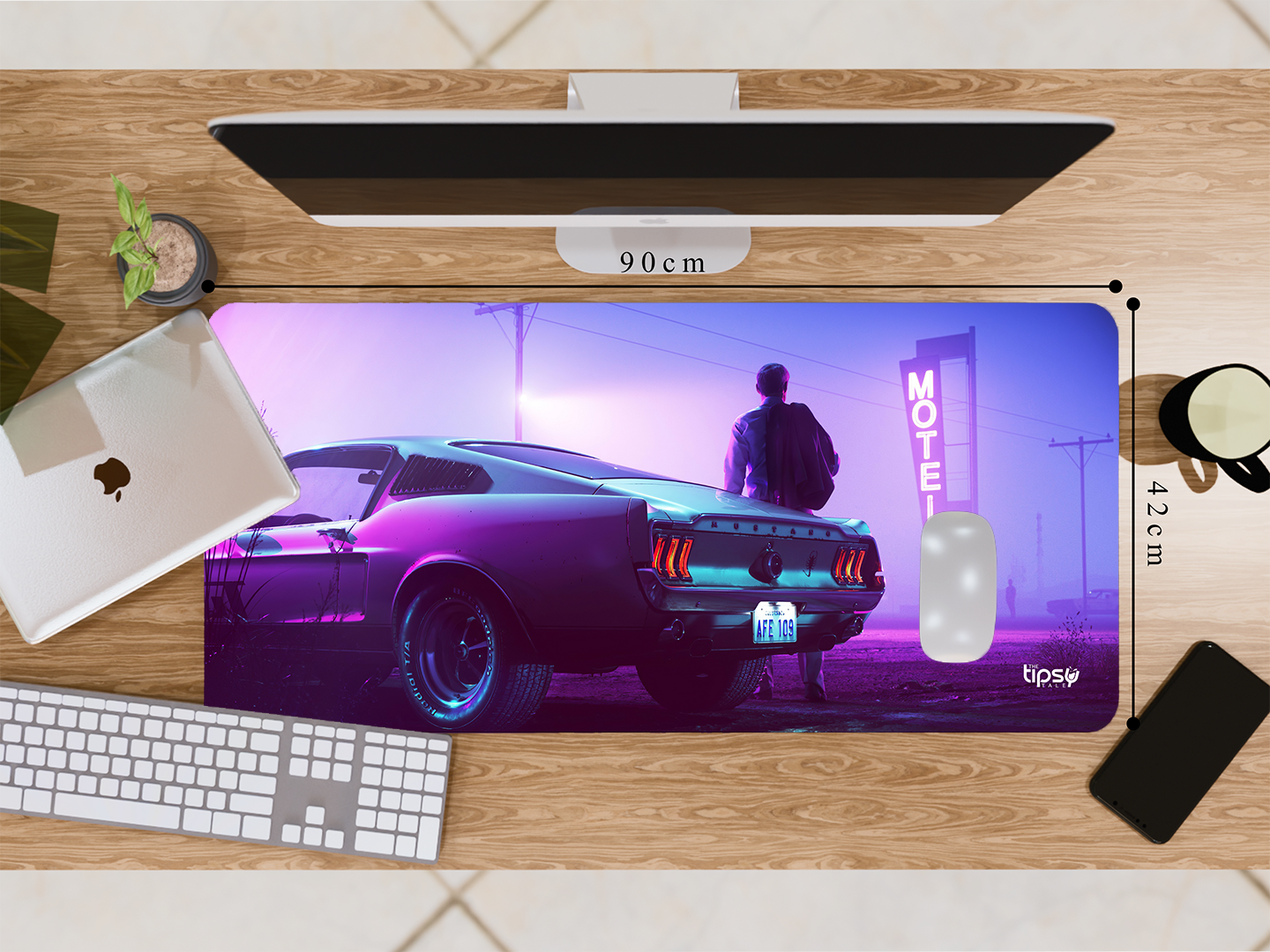 "FORD MUSTANG-MOTEL VIEW" Gaming Mousepad Elevate Your Gaming Experience
