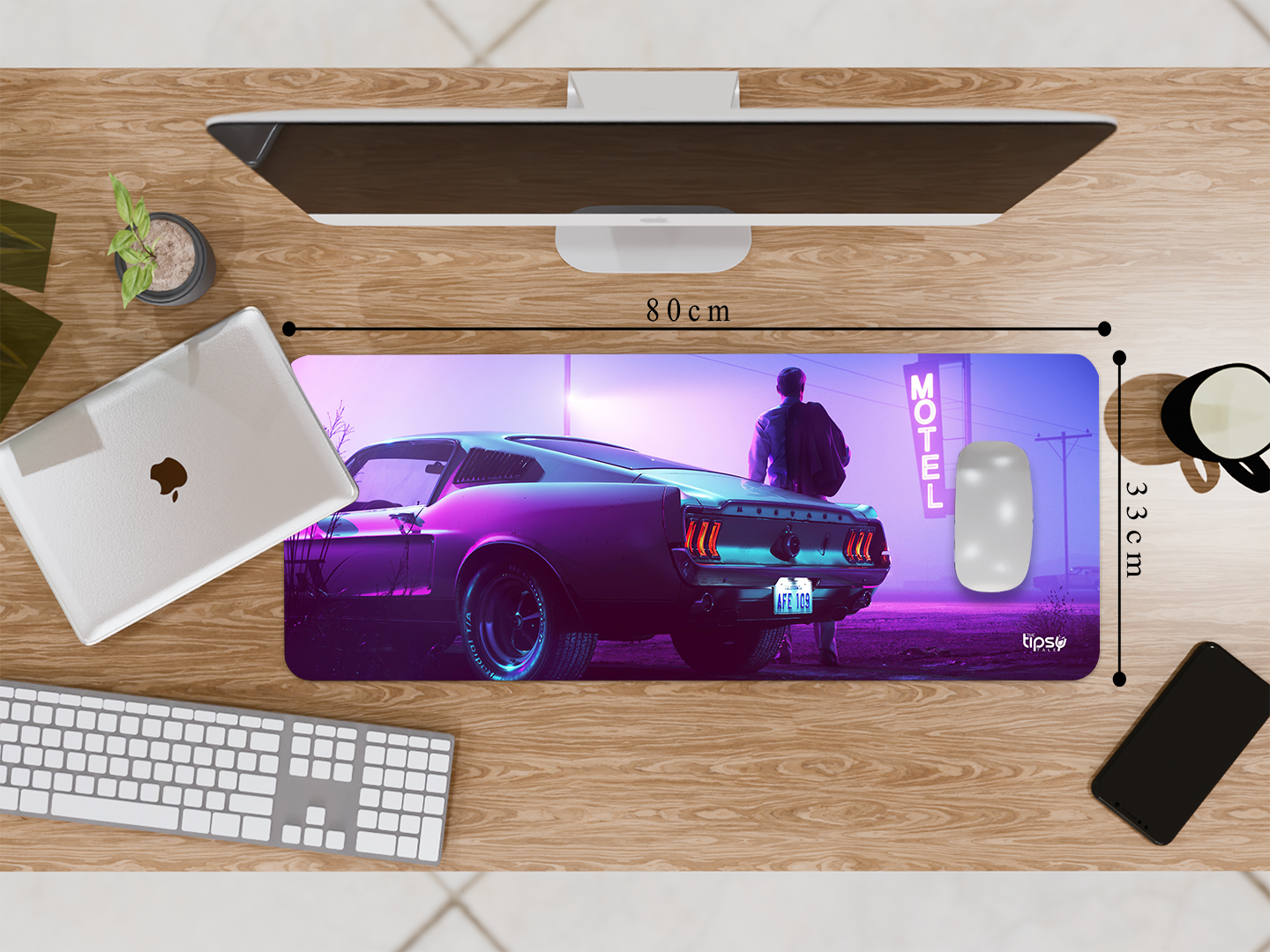 "FORD MUSTANG-MOTEL VIEW" Gaming Mousepad Elevate Your Gaming Experience