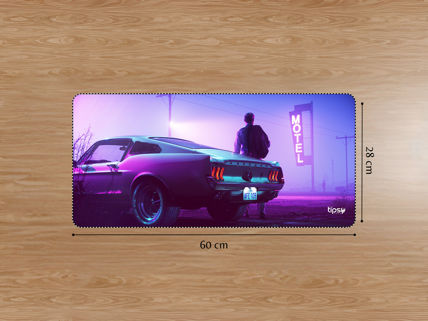 "FORD MUSTANG-MOTEL VIEW" Gaming Mousepad Elevate Your Gaming Experience
