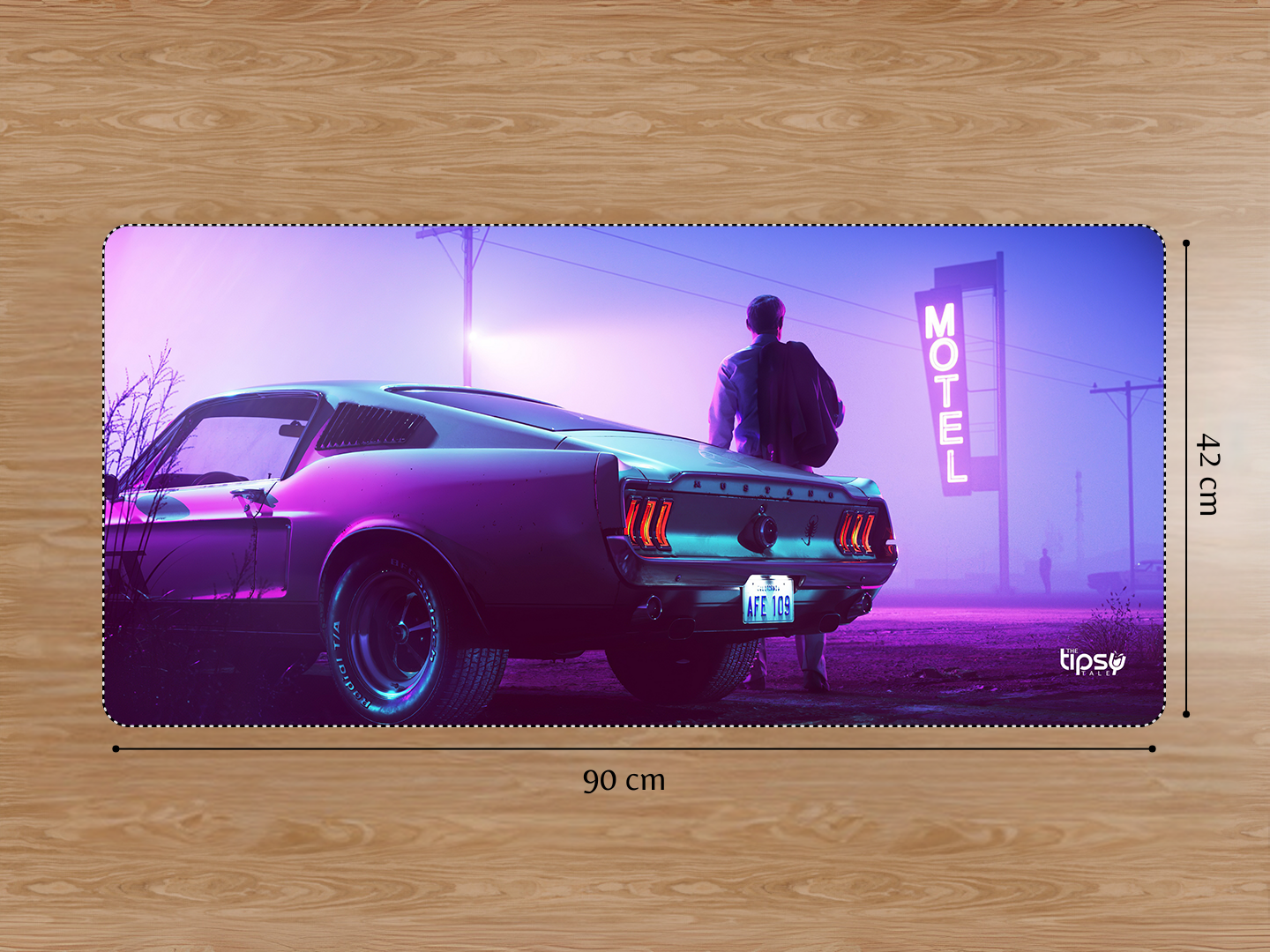 "FORD MUSTANG-MOTEL VIEW" Gaming Mousepad Elevate Your Gaming Experience