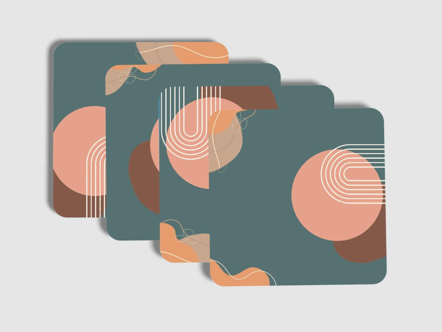 Fun Abstract' Coaster Set of 4