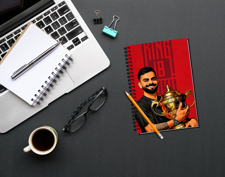 "VIRAT KHOLI J18: CRICKET FANDOM" -Elegant & Inspiring Diary for Daily Reflection