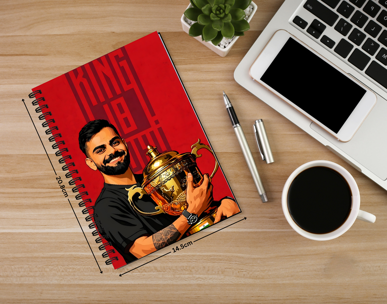 "VIRAT KHOLI J18: CRICKET FANDOM" -Elegant & Inspiring Diary for Daily Reflection