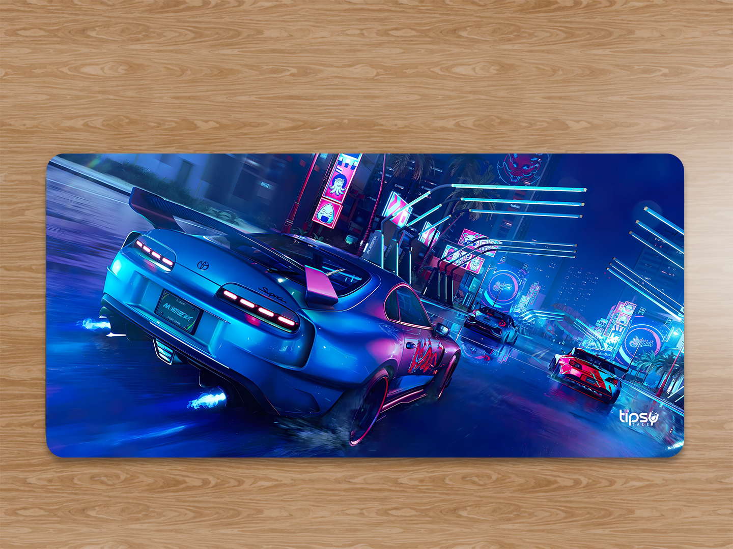 "SUPRA RACING CAR - MOTOR FEST- GAMING EDITION" Gaming Mousepad Elevate Your Gaming Experience