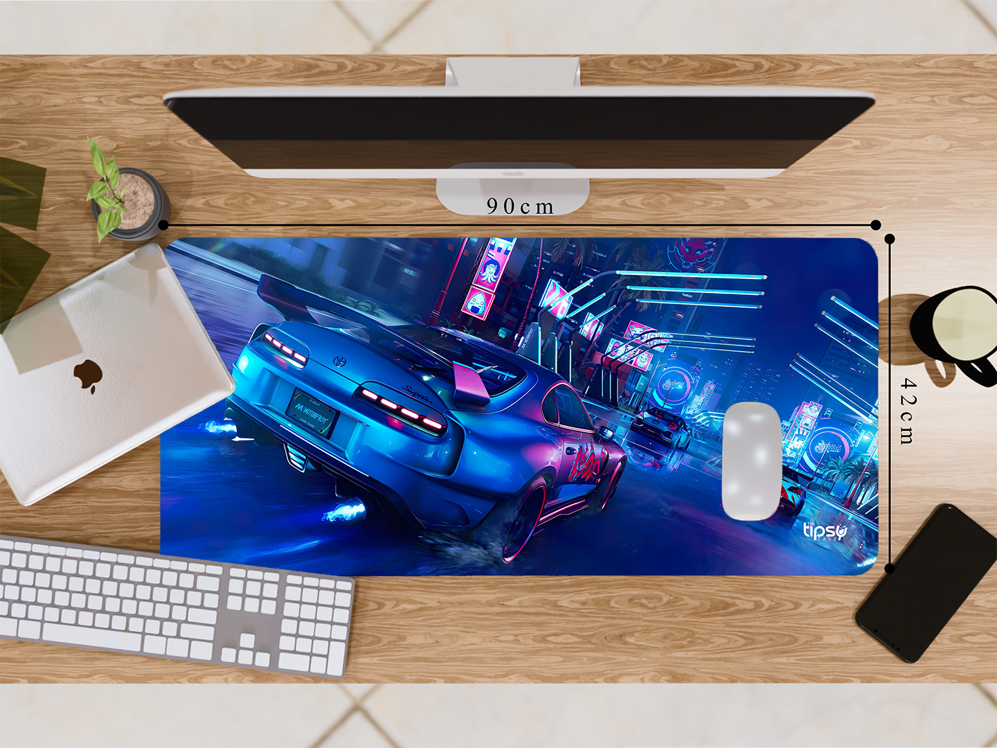 "SUPRA RACING CAR - MOTOR FEST- GAMING EDITION" Gaming Mousepad Elevate Your Gaming Experience