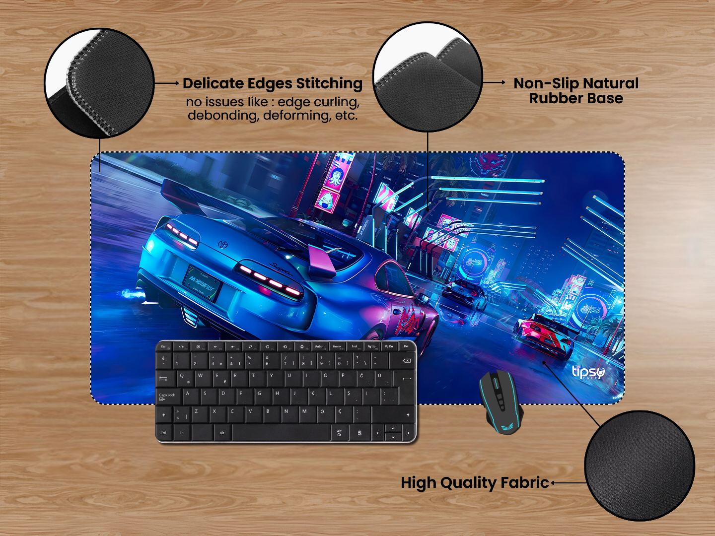 "SUPRA RACING CAR - MOTOR FEST- GAMING EDITION" Gaming Mousepad Elevate Your Gaming Experience