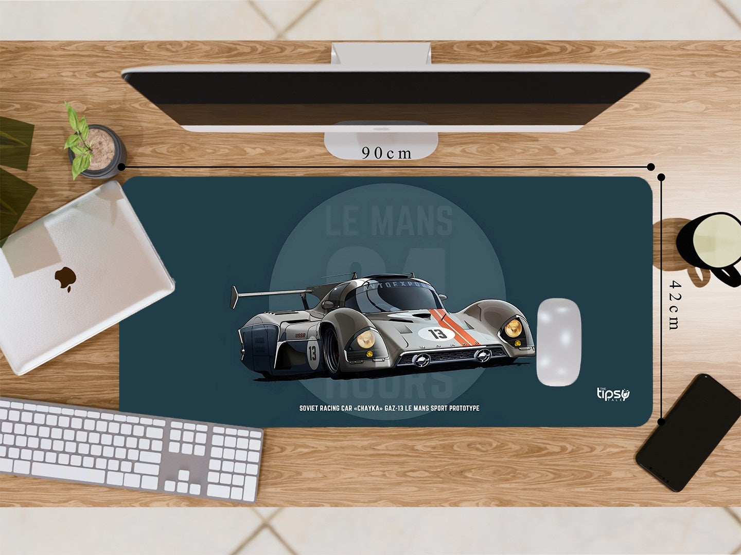 "USSR RACING CAR - GAZ-13" Gaming Mousepad Elevate Your Gaming Experience