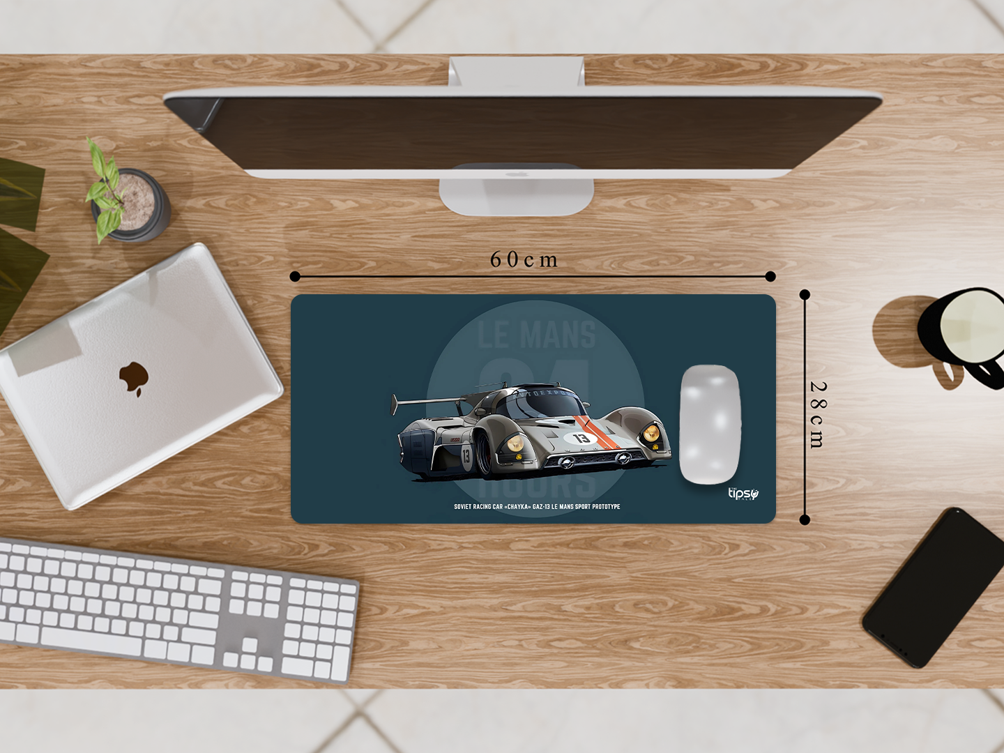"USSR RACING CAR - GAZ-13" Gaming Mousepad Elevate Your Gaming Experience