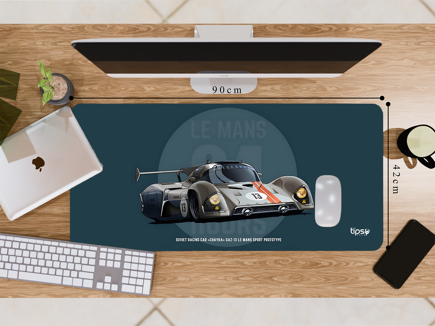 "USSR RACING CAR - GAZ-13" Gaming Mousepad Elevate Your Gaming Experience