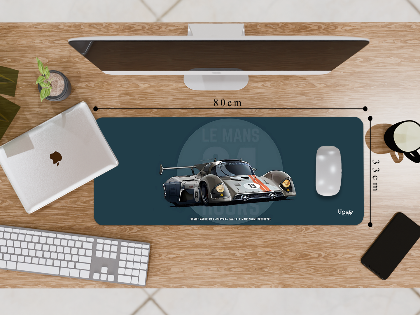 "USSR RACING CAR - GAZ-13" Gaming Mousepad Elevate Your Gaming Experience