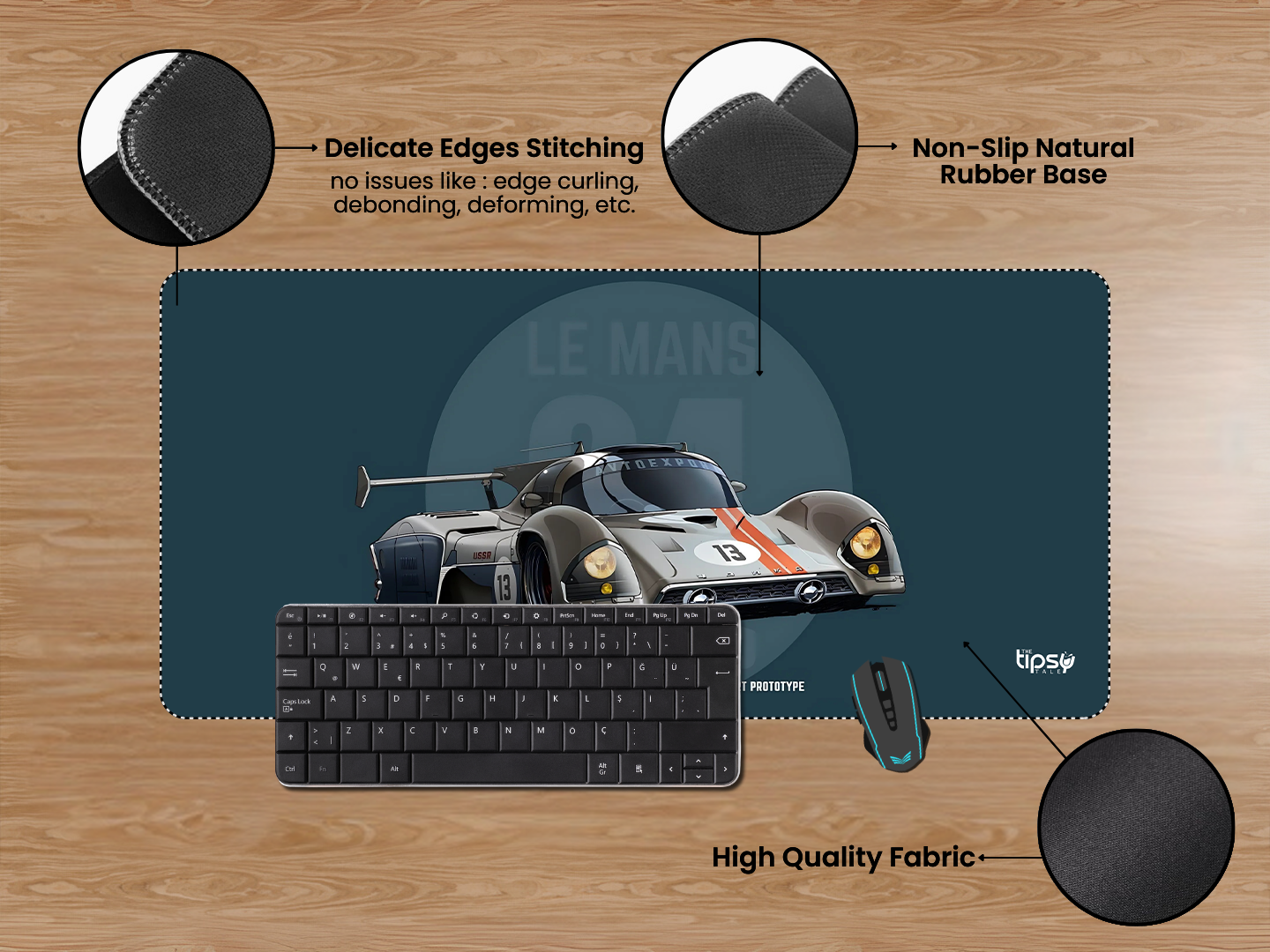 "USSR RACING CAR - GAZ-13" Gaming Mousepad Elevate Your Gaming Experience