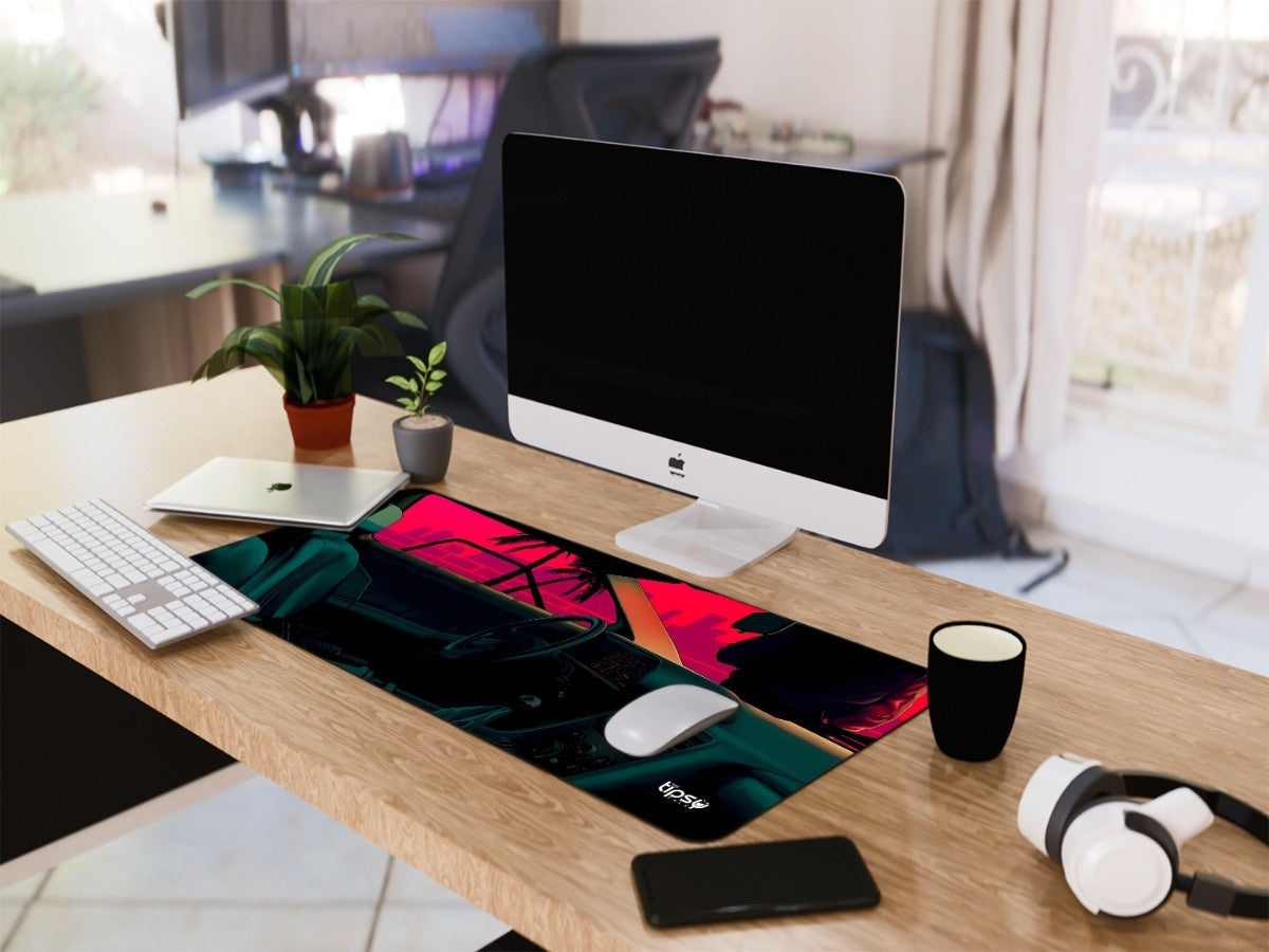 "SUNSET VIEW -CAR EDITION" Gaming Mousepad Elevate Your Gaming Experience