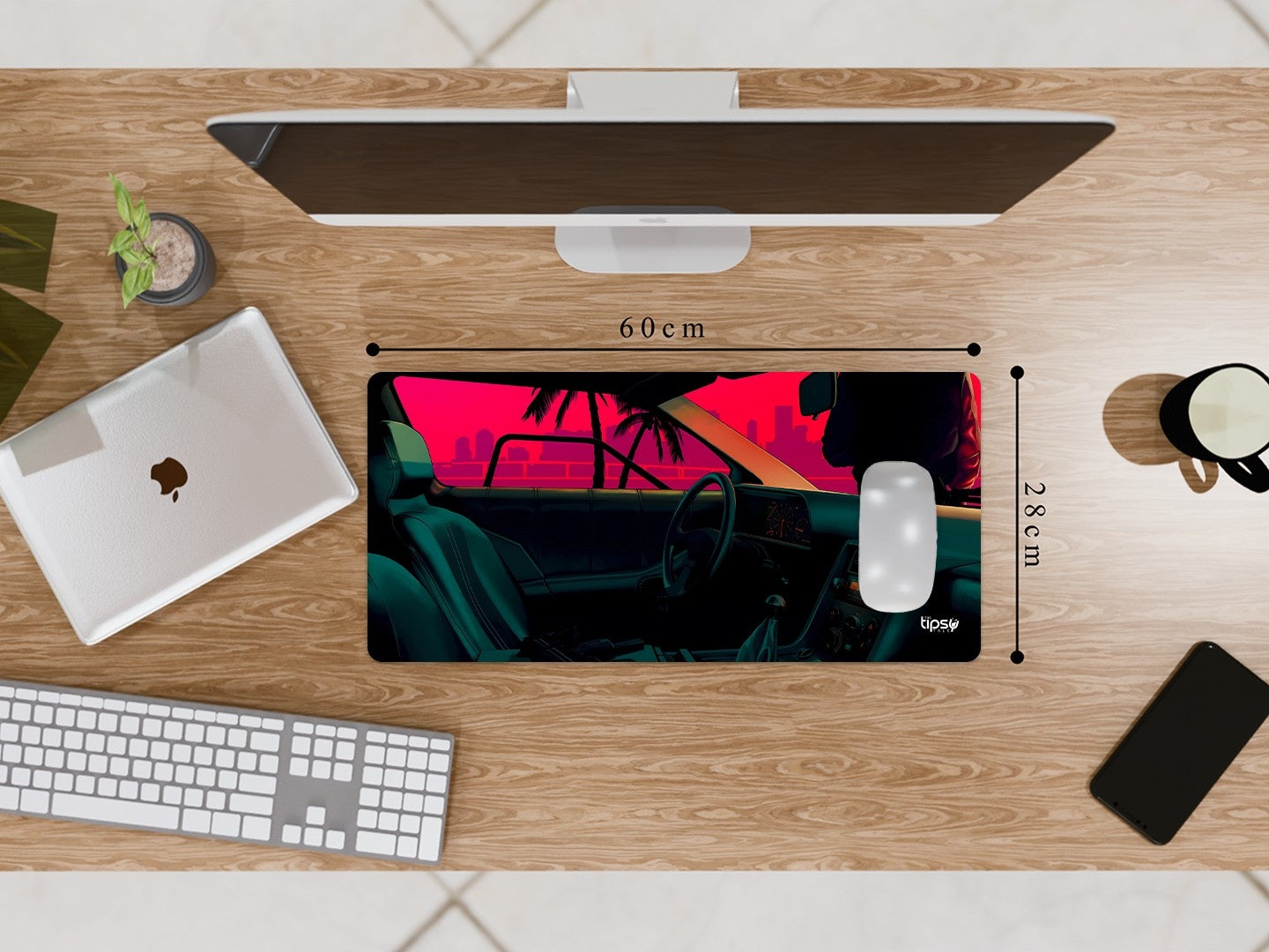 "SUNSET VIEW -CAR EDITION" Gaming Mousepad Elevate Your Gaming Experience