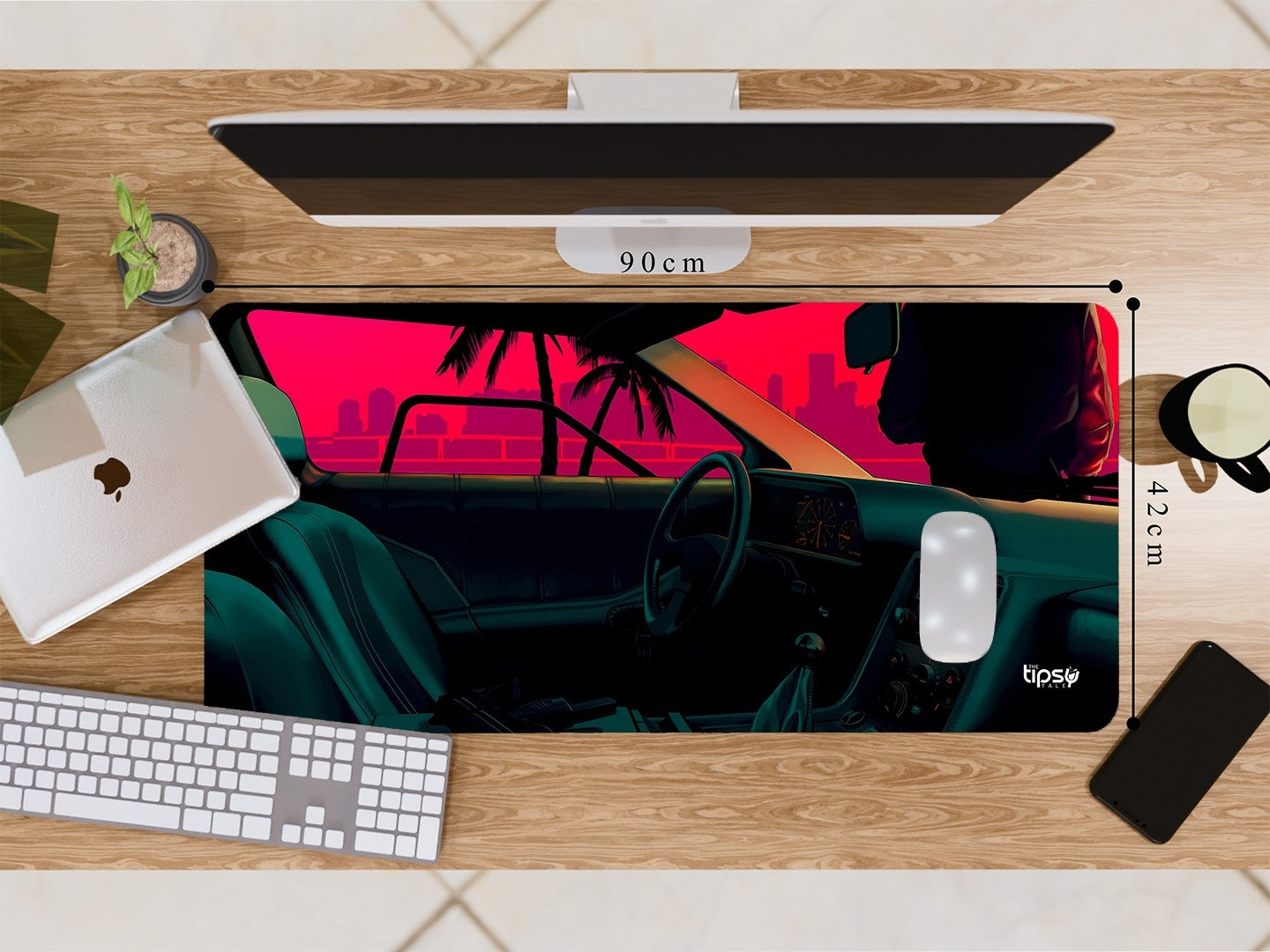 "SUNSET VIEW -CAR EDITION" Gaming Mousepad Elevate Your Gaming Experience