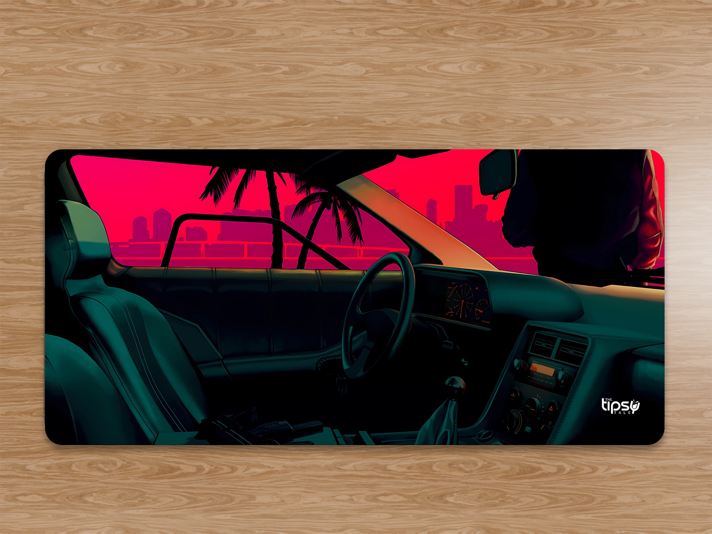 "SUNSET VIEW -CAR EDITION" Gaming Mousepad Elevate Your Gaming Experience