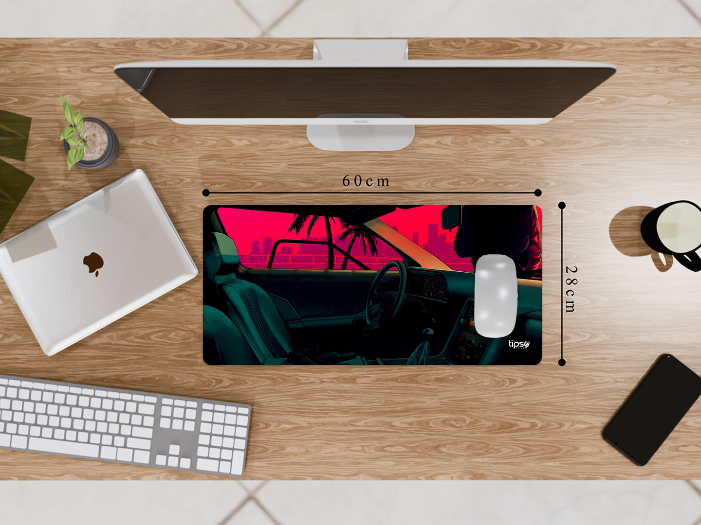 "SUNSET VIEW -CAR EDITION" Gaming Mousepad Elevate Your Gaming Experience