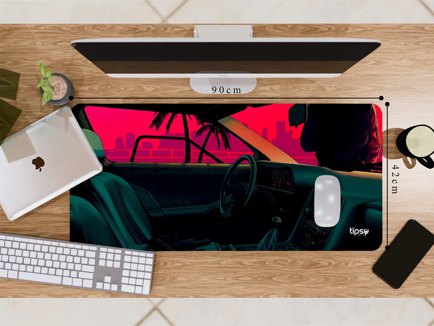 "SUNSET VIEW -CAR EDITION" Gaming Mousepad Elevate Your Gaming Experience