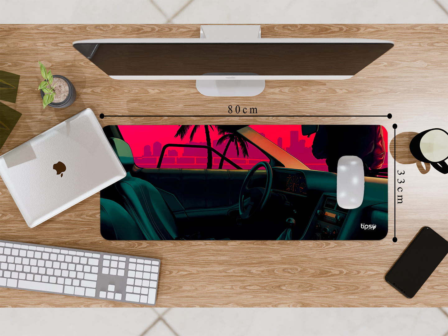 "SUNSET VIEW -CAR EDITION" Gaming Mousepad Elevate Your Gaming Experience
