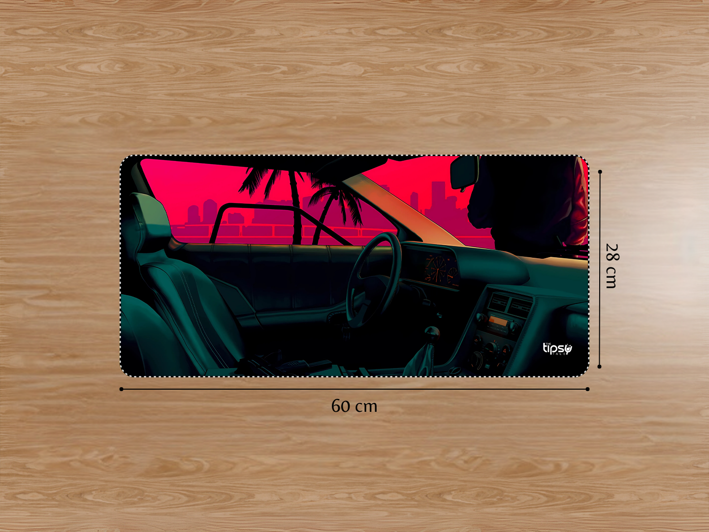 "SUNSET VIEW -CAR EDITION" Gaming Mousepad Elevate Your Gaming Experience