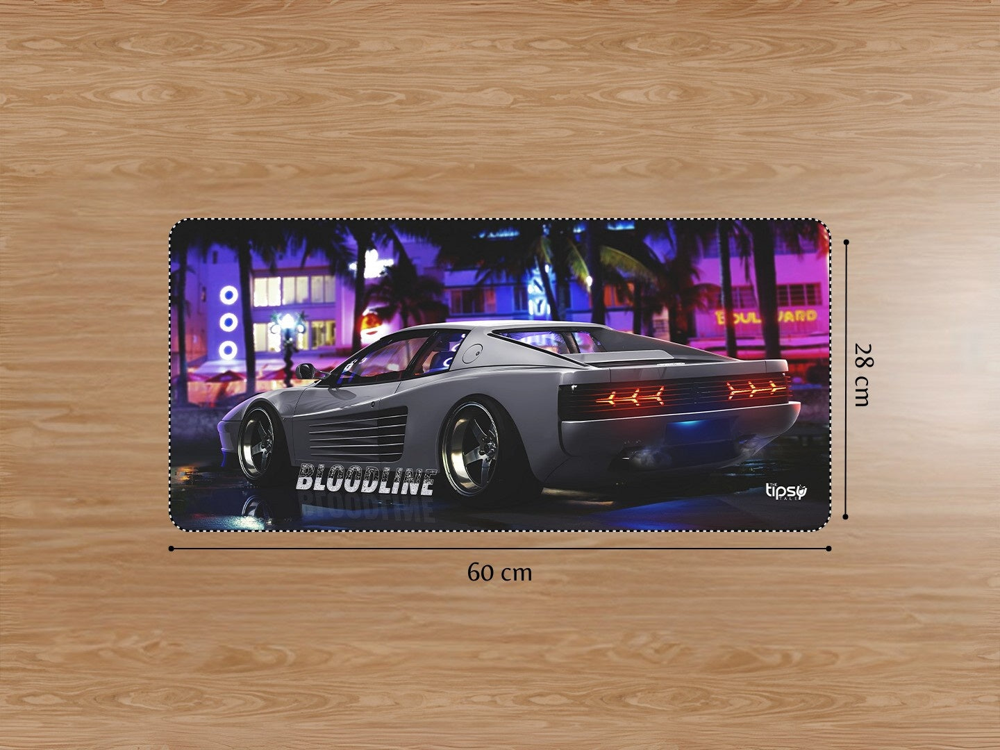 "BLOODLINE -  FERRARI TESTAROSSA" Gaming Mousepad Elevate Your Gaming Experience