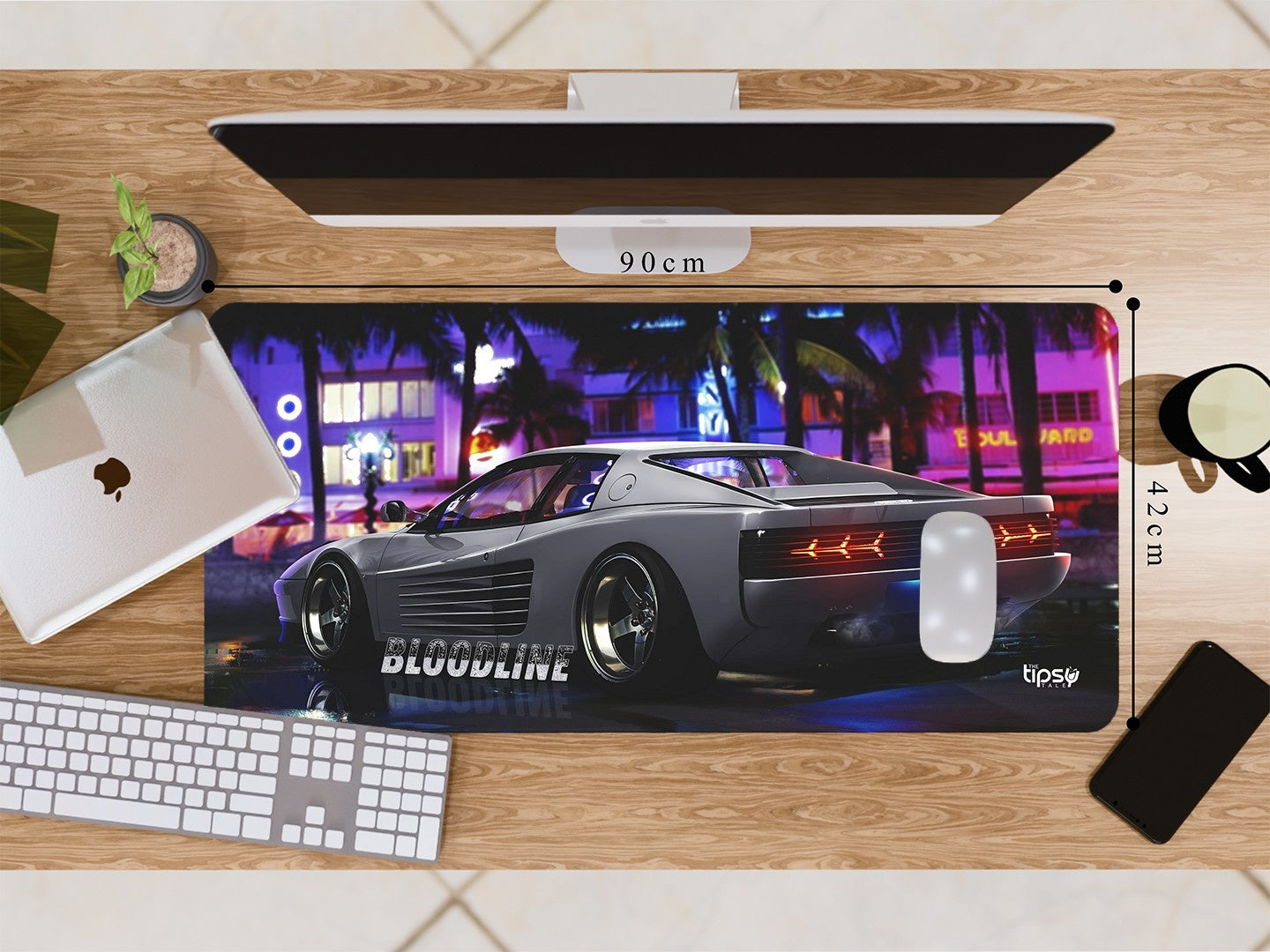 "BLOODLINE -  FERRARI TESTAROSSA" Gaming Mousepad Elevate Your Gaming Experience