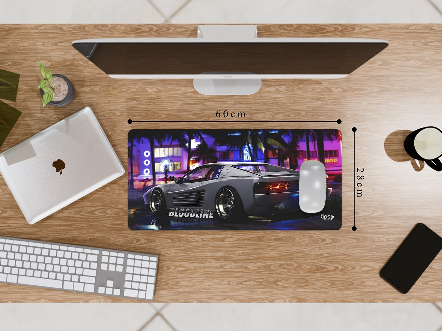 "BLOODLINE -  FERRARI TESTAROSSA" Gaming Mousepad Elevate Your Gaming Experience