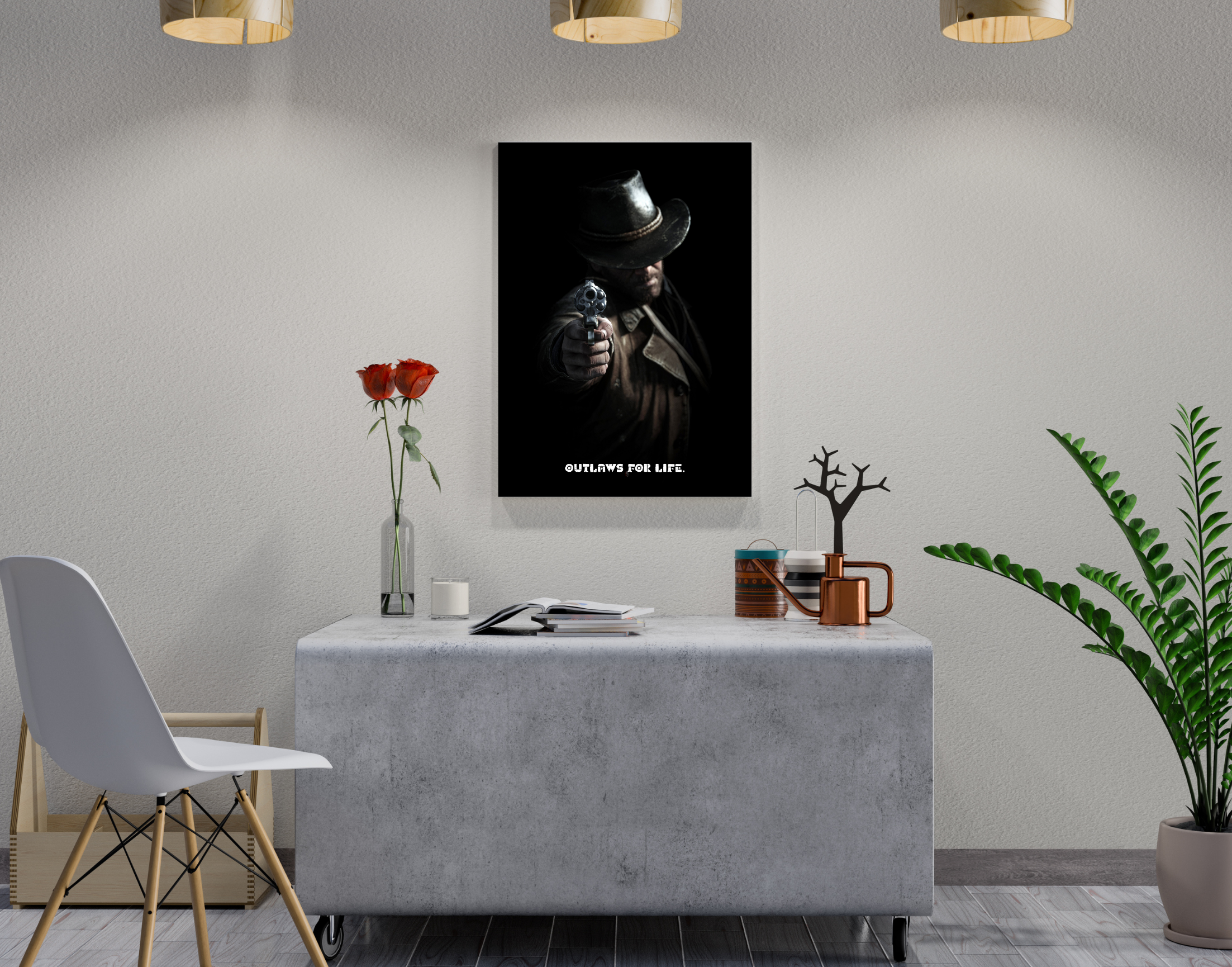 "ARTHUR MORGAN : RED DEAD REDEMPTION"- Shiny & Sturdy Metallic Poster  Art That Pops & Sticks