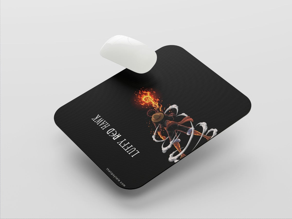"Monkey D. Luffy Red Hawk" Mousepad Enhance Your Workspace with Style