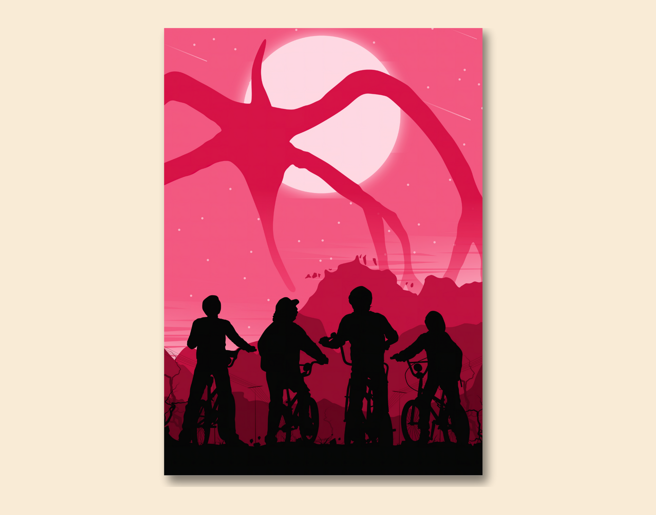 "STRANGER THINGS #Entertainment Edition"- Shiny & Sturdy Metallic Poster Art That Pops & Sticks