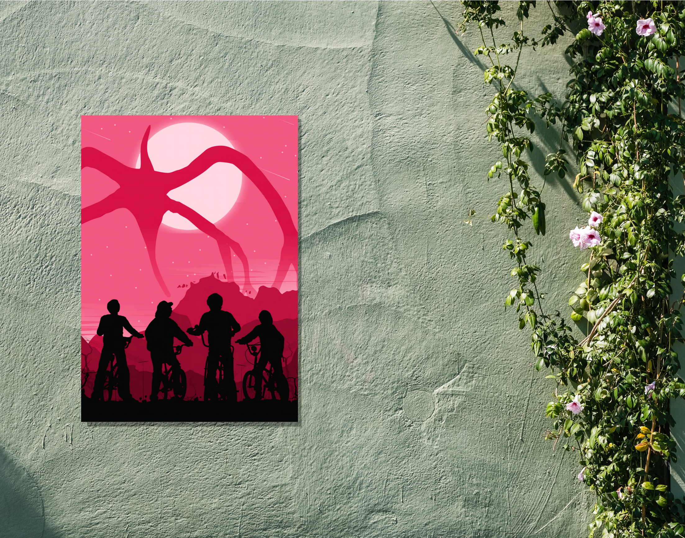 "STRANGER THINGS #Entertainment Edition"- Shiny & Sturdy Metallic Poster Art That Pops & Sticks
