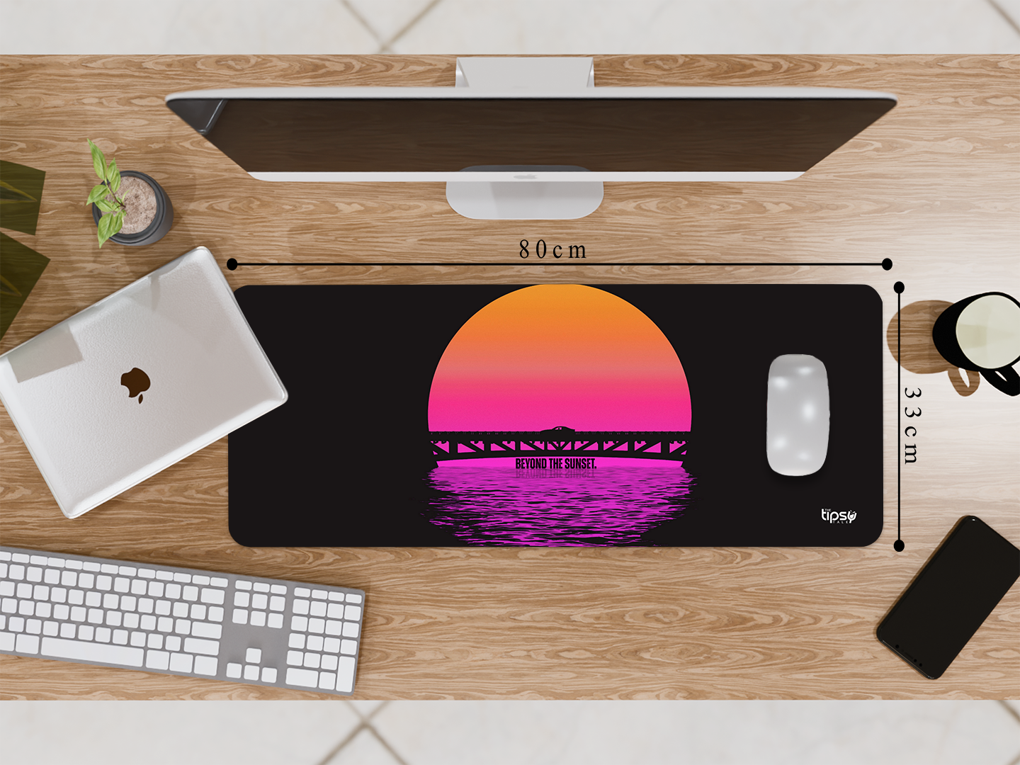 "Beyond the Sunset- CAR EDITION" Gaming Mousepad Elevate Your Gaming Experience