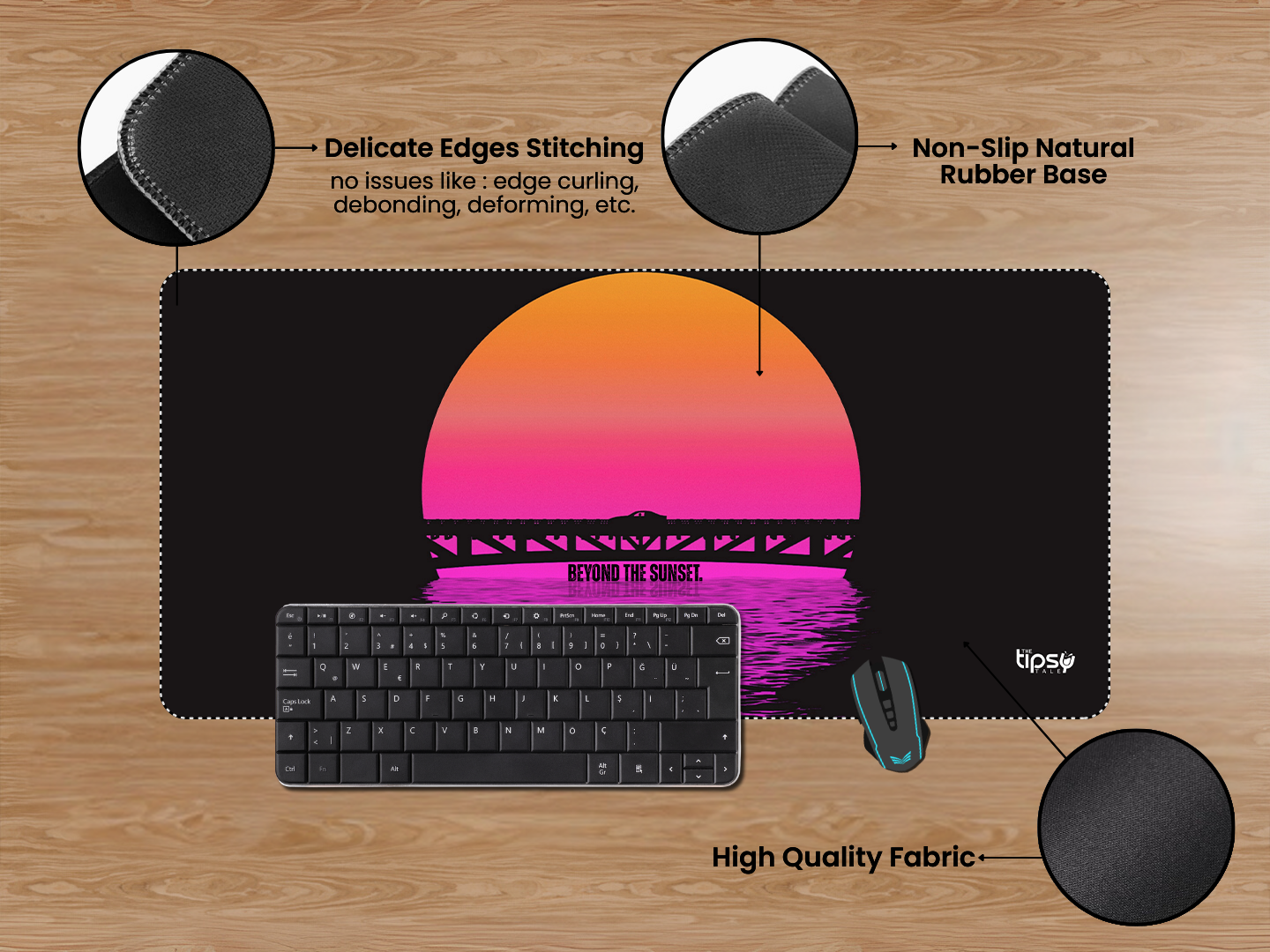 "Beyond the Sunset- CAR EDITION" Gaming Mousepad Elevate Your Gaming Experience