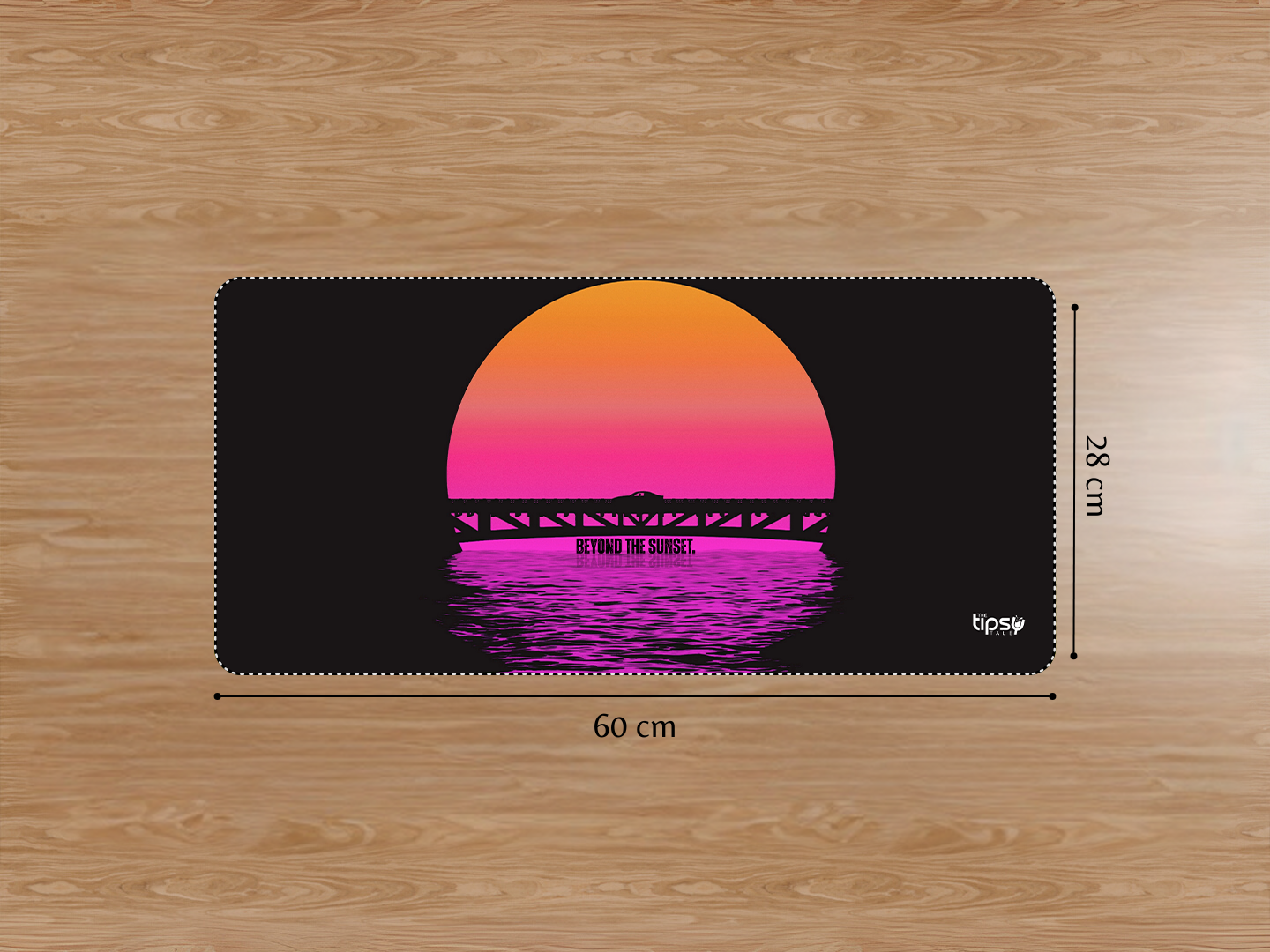 "Beyond the Sunset- CAR EDITION" Gaming Mousepad Elevate Your Gaming Experience