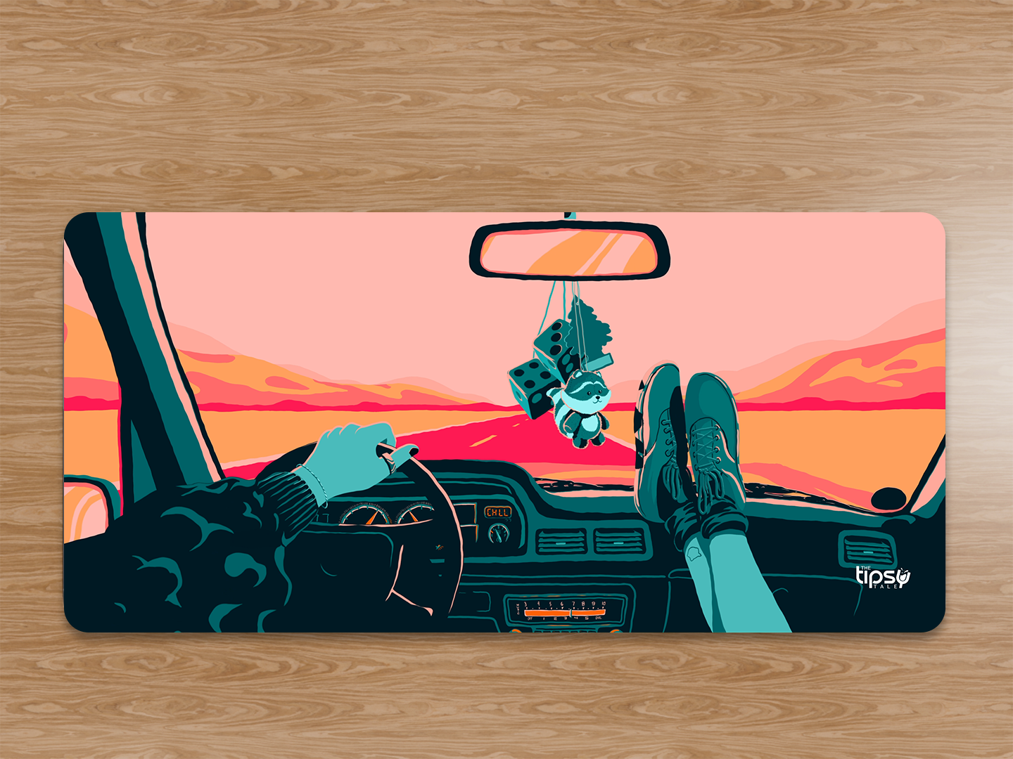 "RIDE THE VIBE" Gaming Mousepad Elevate Your Gaming Experience