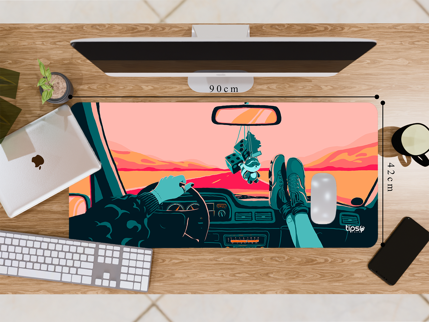 "RIDE THE VIBE" Gaming Mousepad Elevate Your Gaming Experience