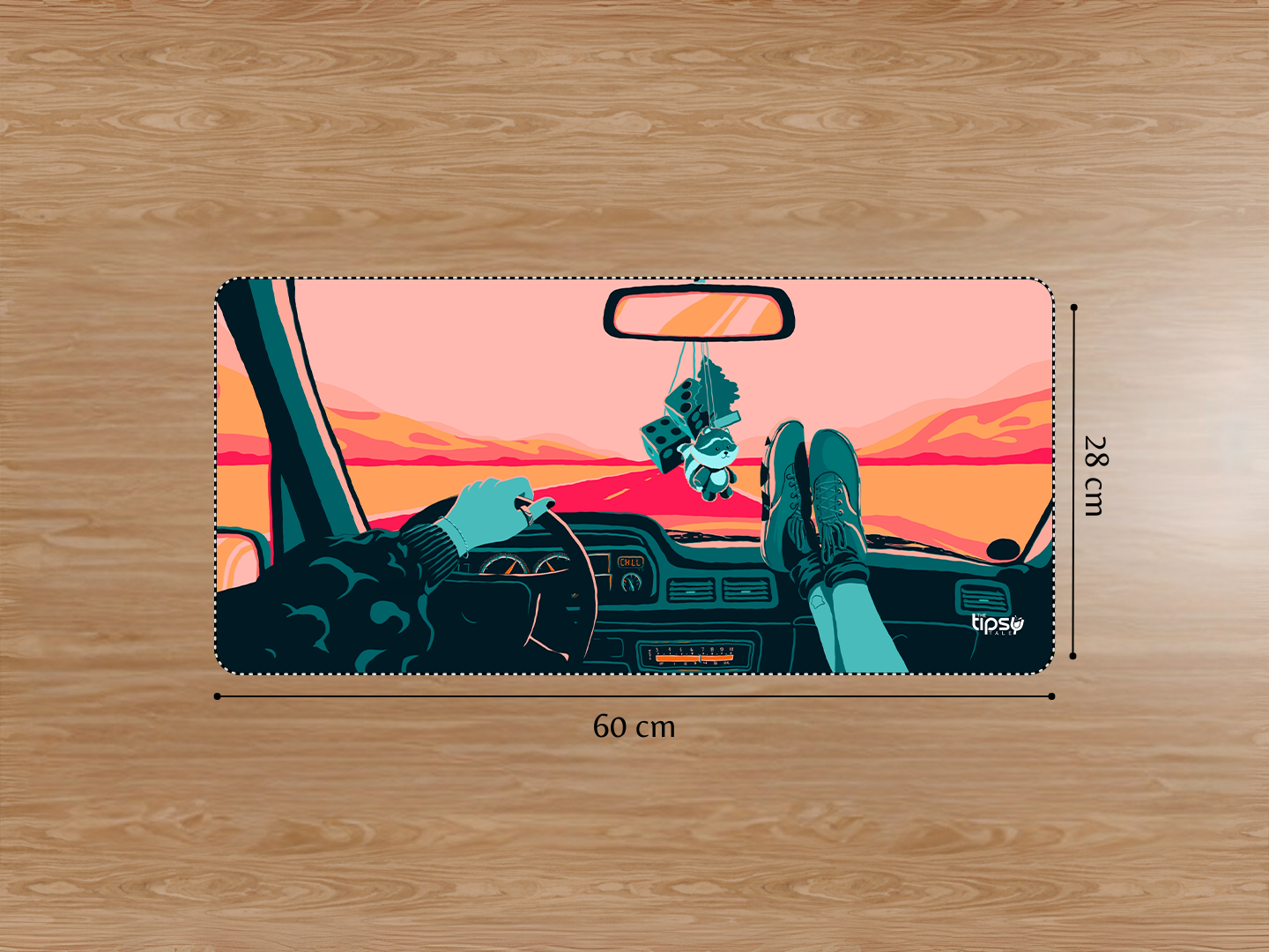 "RIDE THE VIBE" Gaming Mousepad Elevate Your Gaming Experience