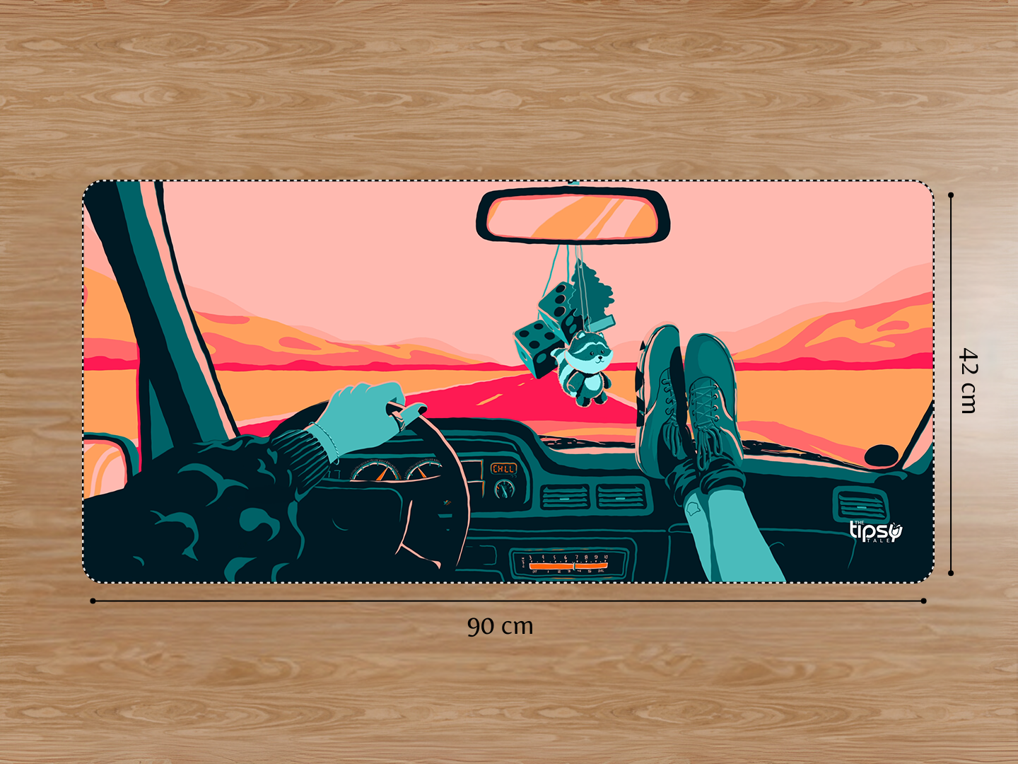 "RIDE THE VIBE" Gaming Mousepad Elevate Your Gaming Experience