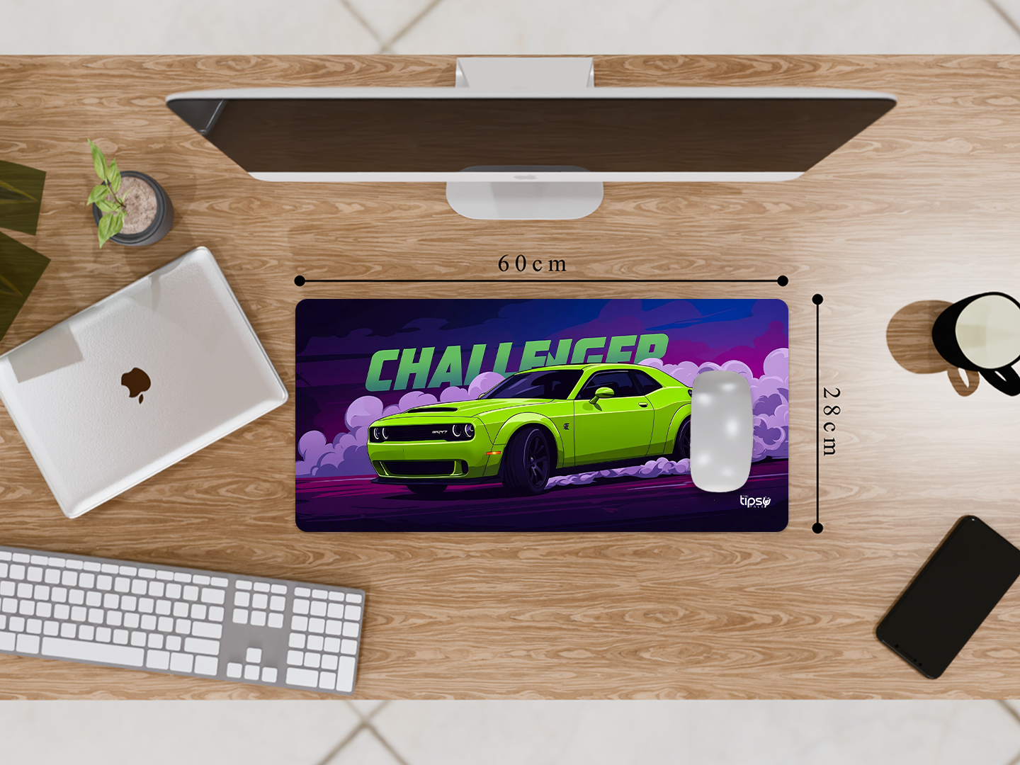 "CHALLENGER-CAR EDITION" Gaming Mousepad Elevate Your Gaming Experience