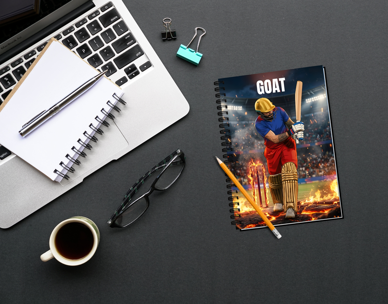 "GOAT - VIRAT KOHLI" -Elegant & Inspiring Diary for Daily Reflection