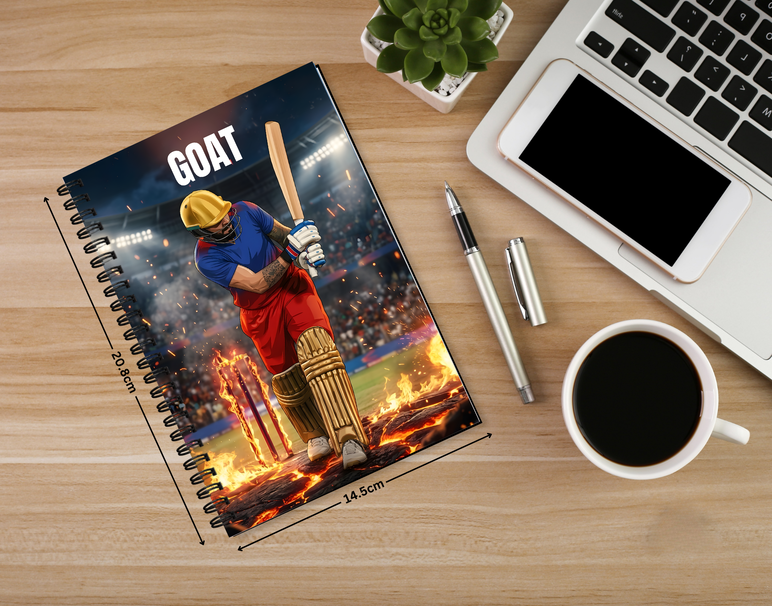 "GOAT - VIRAT KOHLI" -Elegant & Inspiring Diary for Daily Reflection
